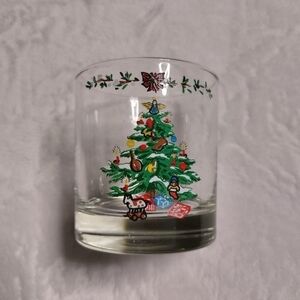 Montgomery Ward Holiday Collection Vintage (1979) Christmas Tree High Ball Glass